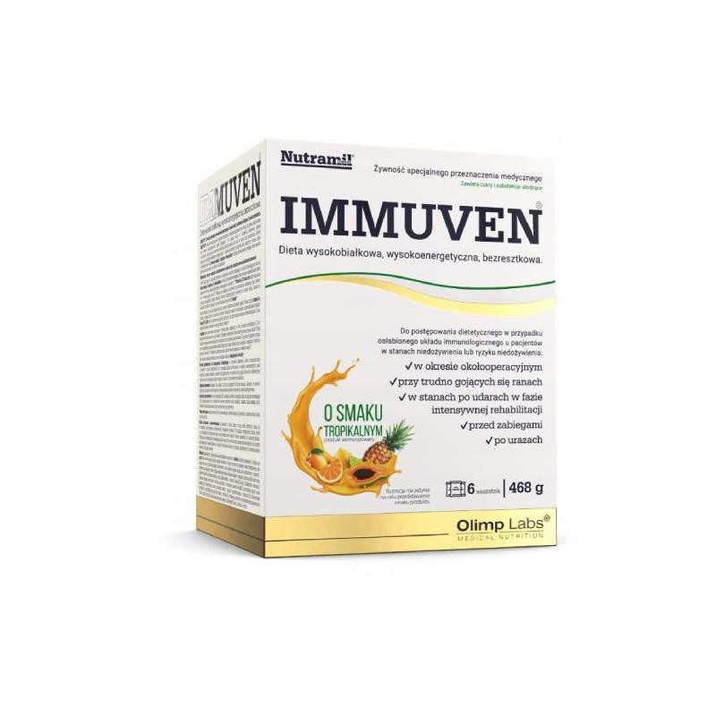 Immuven o smaku tropikalnym, 6 saszetek po 78 g