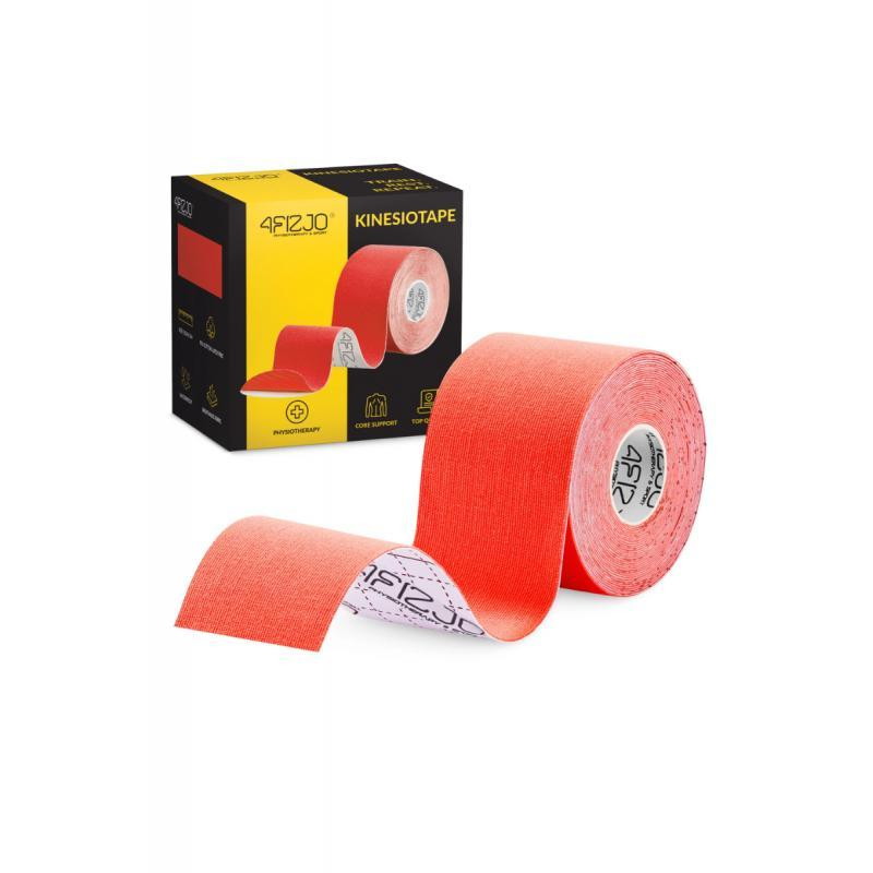 4Fizjo taśma do kinesiotapingu 5 cm x 5 m czerwona, 1 sztuka