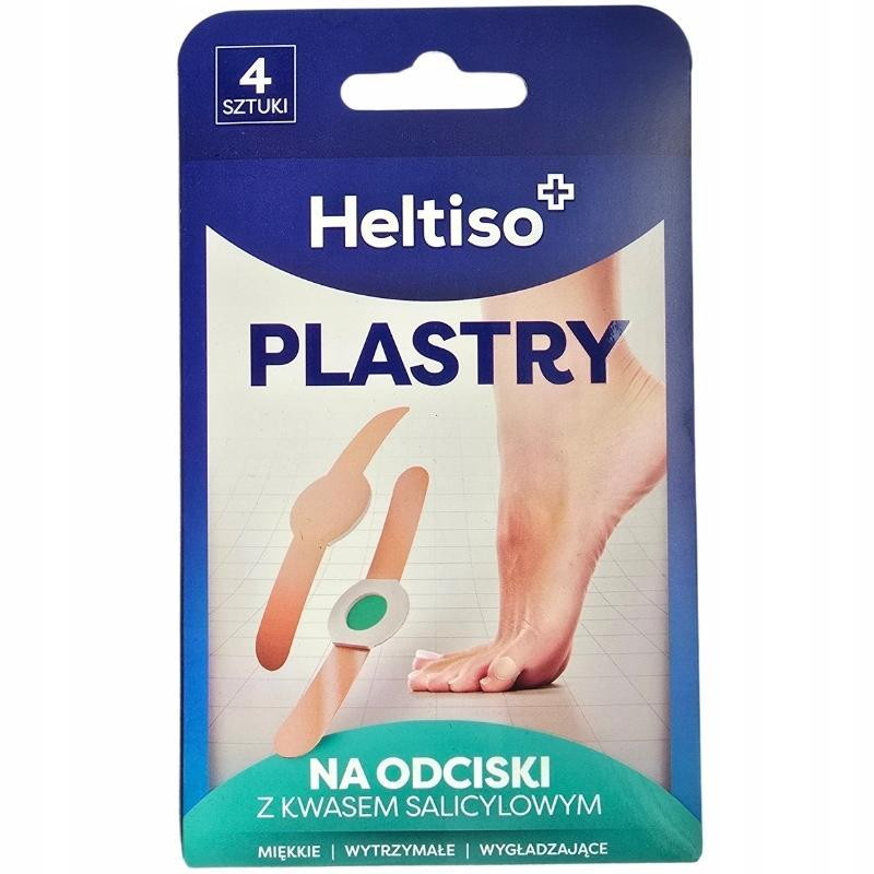 Heltiso plastry na odciski z kwasem salicylowym, 4 sztuki