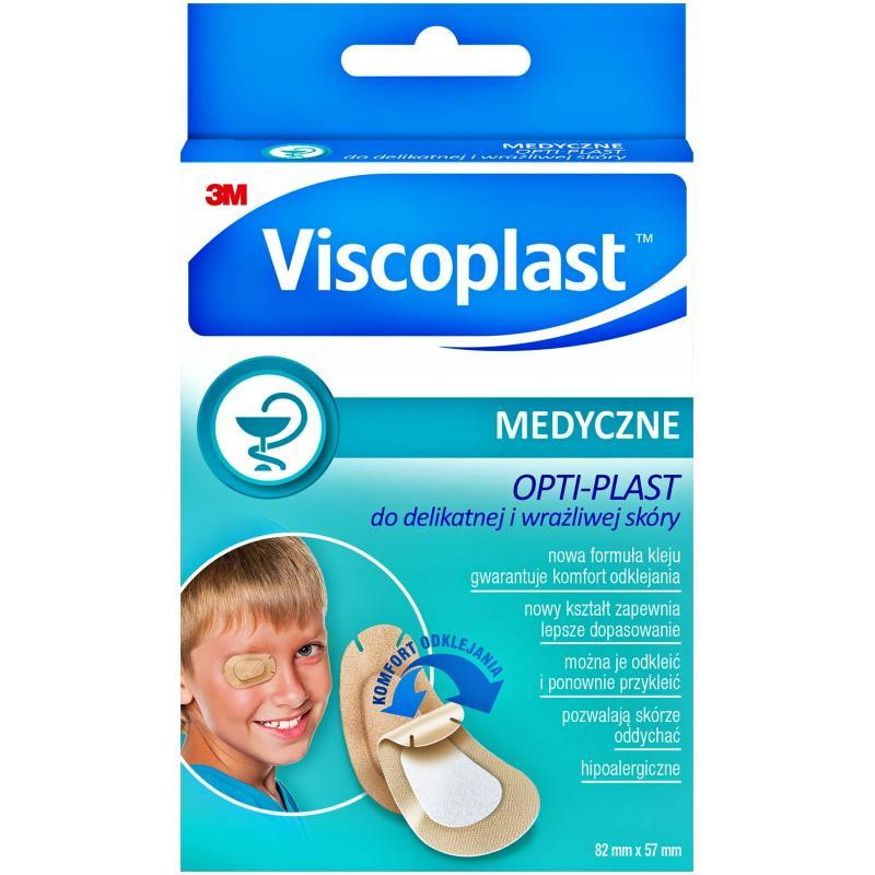 Opti-Plast plastry okulistyczne 80 mm x 57 mm, 5 sztuk