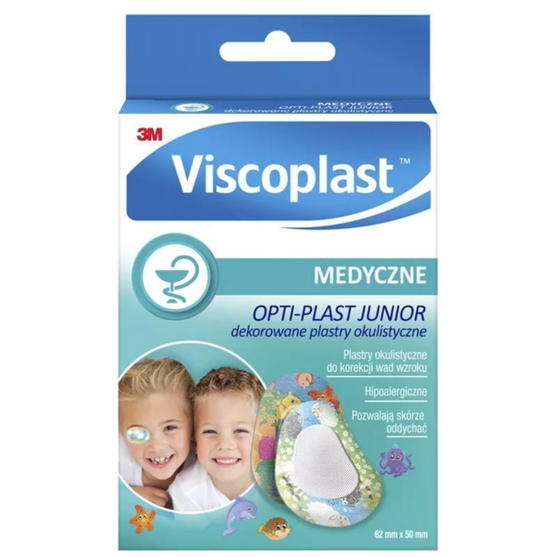 Opti-Plast dekorowane plastry okulistyczne 62 km  x 50 mm, 10 sztuk