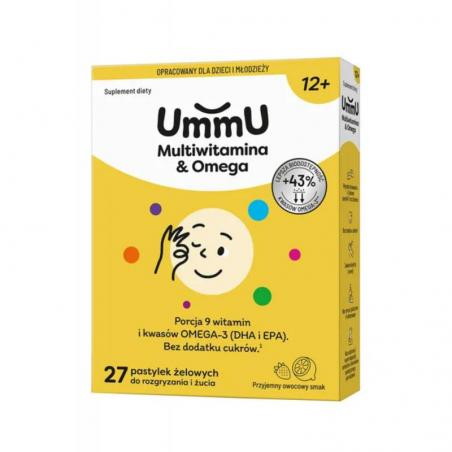 UmmU Multiwitamina & Omega 12+, 27 pastylek żelowych
