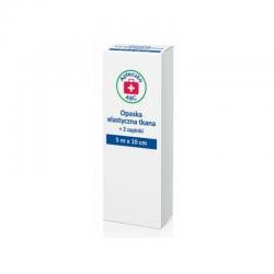 Apteczka ABC Opaska elastyczna tkana z 2 zapinkami, 10 cm x  5 m, 1 sztuka