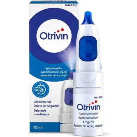 Otrivin 1 mg/ml, aerozol do nosa, 10 ml