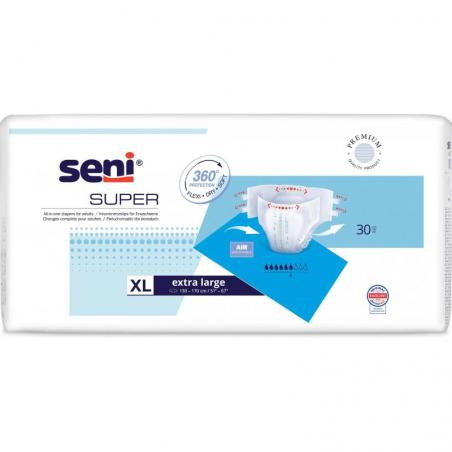 Seni Super, pielucho-majtki dla dorosłych, extra large, 30 sztuk