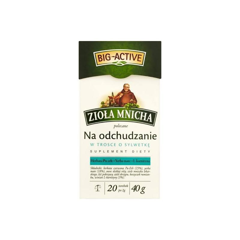 Zioła Mnicha polecane Na Odchudzanie, 20 saszetek