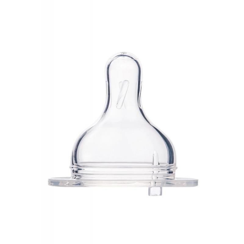 Canpol babies EasyStart Silikonowy smoczek do kaszki do butelki szerokiej, 6m+, 1 sztuka