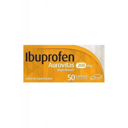 Ibuprofen Aurovitas 200 mg, 50 tabletek powlekanych
