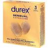 Durex Sensual Extra Lube, prezerwatywy super cienkie dodatkowo nawilżone, 3 sztuki