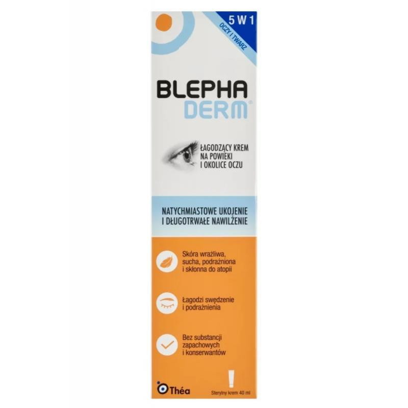 Blephaderm Krem łagodzący na powieki i okolice oczu, 40 ml