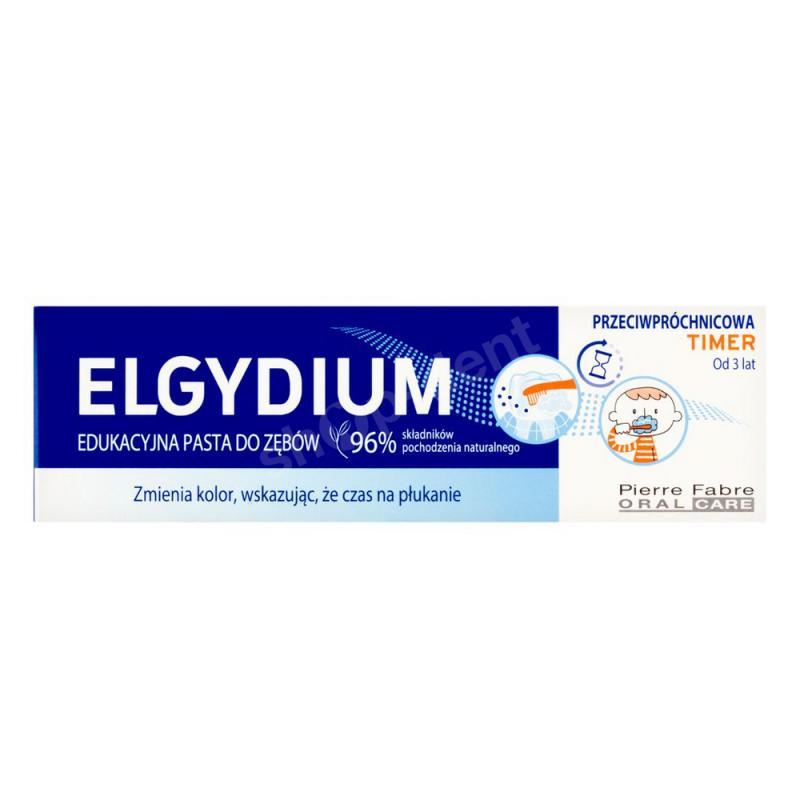 Elgydium Timer, edukacyjna pasta do zębów, przeciwpróchnicowa, 50ml