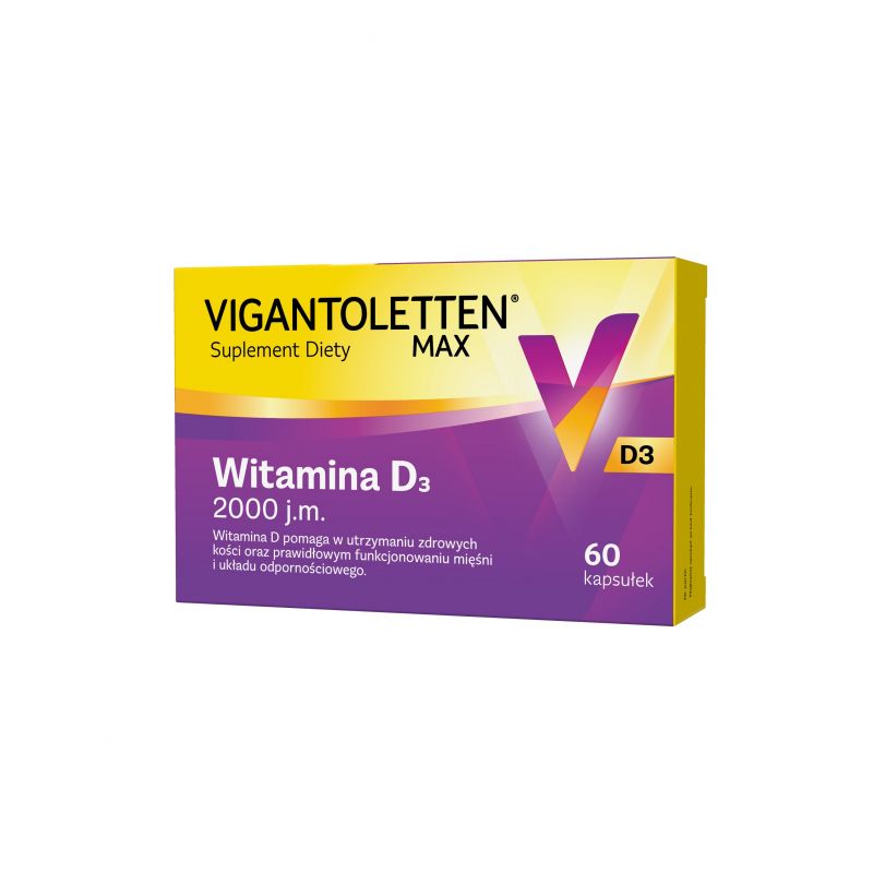 Vigantoletten MAX 2000 j.m., 60 sztuk, kapsułki