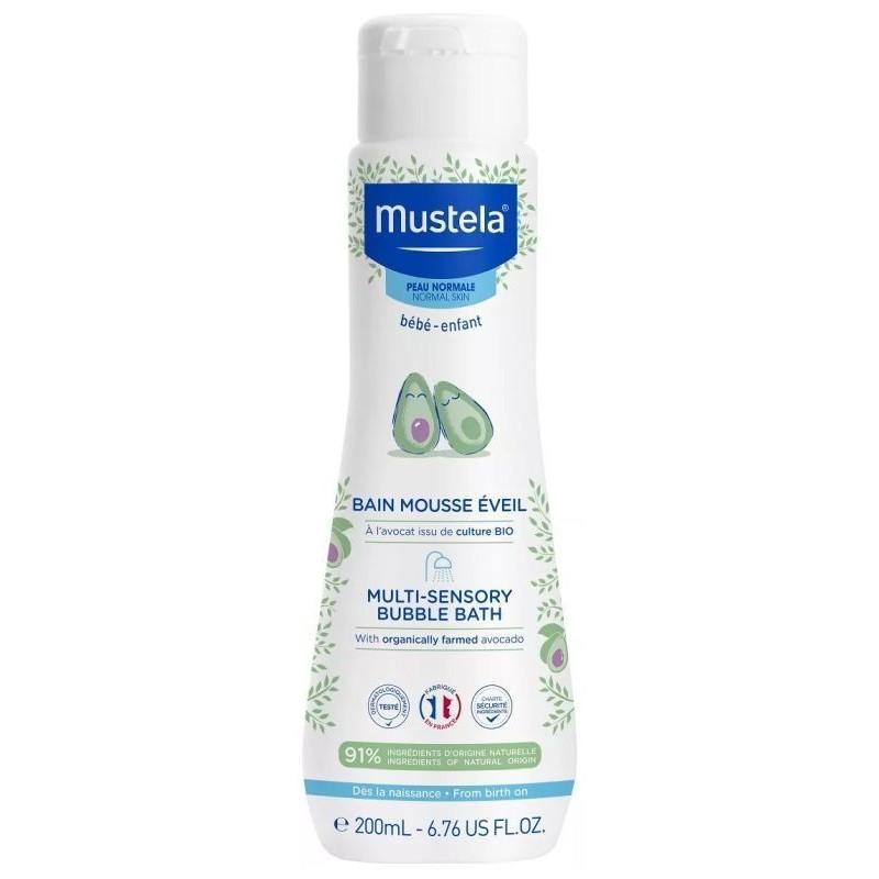 Mustela Bebe Enfant Bąbelkowa Kąpiel, płyn dla dzieci od 1 dnia życia, 200 ml