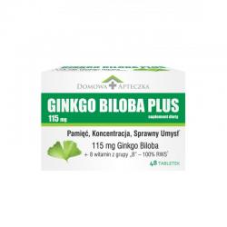 Ginkgo Biloba Plus 115 mg, 48 tabletek