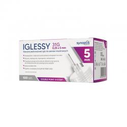 Iglessy Sterylne igły do penów insulinowych 31G, 0,25 mm x 5 mm, 100 sztuk