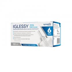 Iglessy Sterylne igły do penów insulinowych 31G, 0,25 mm x 6 mm, 100 sztuk