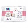 Bella Care Nawiżany papier toaletowy, 60 sztuk