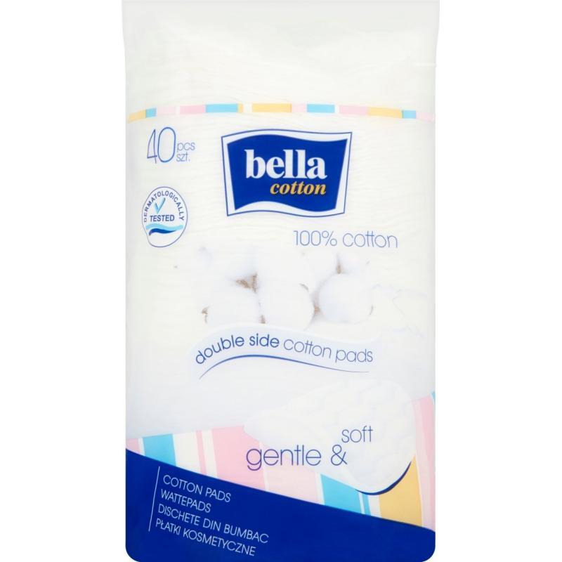 Bella Płatki kosmetyczne owalne, 40 sztuk