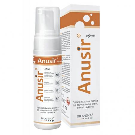Anusir Clean, specjalistyczna pianka oczyszczająca okolice stomii i odbytu, 225 g
