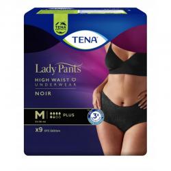 Tena Lady Pants Plus Black, majtki chłonne, rozmiar M, 9 sztuk