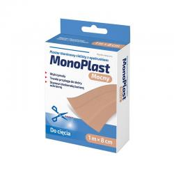 Plaster MonoPlast tkaninowy cielisty, 1 m x 8 cm, 1 sztuka