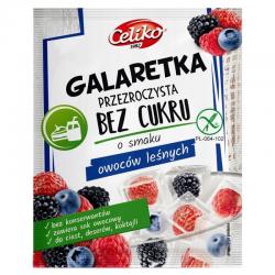 Celiko Galaretka owoce leśne, bezglutenowa, bez cukru, proszek, 14 g