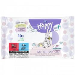 Bella Baby Happy Sensitive Chusteczki nasączone, 10 sztuk
