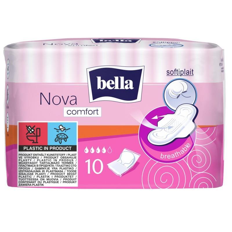 Bella, podpaski Nova ze skrzydełkami, 10 sztuk