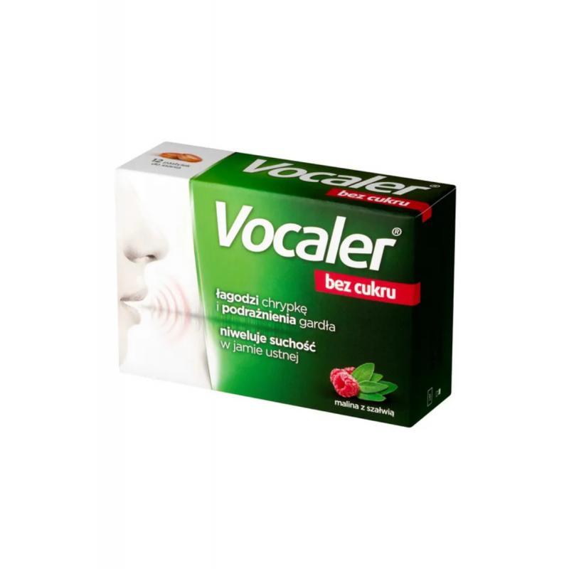 Vocaler bez cukru, 12 pastylek do ssania