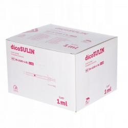 dicoSULIN Luer Strzykawka insulinowa U100 1 ml, 0,40 x 13 mm, 1 sztuka