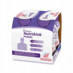 Nutridrink Protein rześki smak czerwonych owoców 4 x125 ml