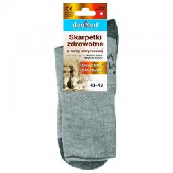 Skarpety Medic Deo Silverwool, kolor szary, rozmiar 41-43, 1 para