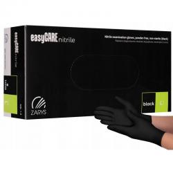 easyCARE Rękawice nitrylowe czarne rozmiar L, 100 sztuk