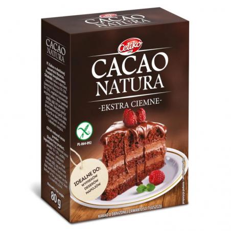 Celiko Cacao Natura, ekstra ciemne, bezglutenowe, 80 g