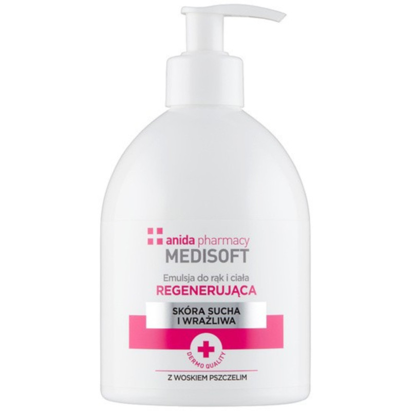 Anida Medisoft emulsja do rąk i ciała z dozownikiem, 500 ml