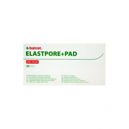 Plastry Elastpore + PAD STERIL 10cm x 20 cm, 25sztuk