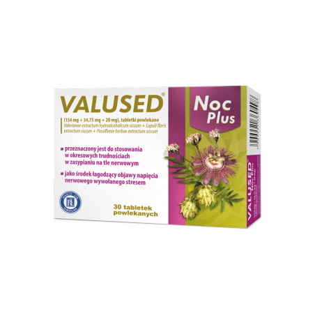Valused Noc Plus, 154mg+34,75mg+20mg, 30 tabletek