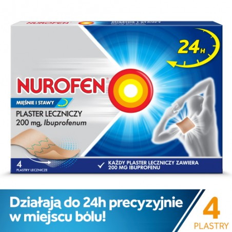 Nurofen Mięśnie i Stawy, PLASTER 0,2g, 4 sztuki