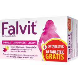 Falvit, 70 tabletek, (60+10...