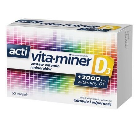 Acti Vita-miner D3, 60 tabletek