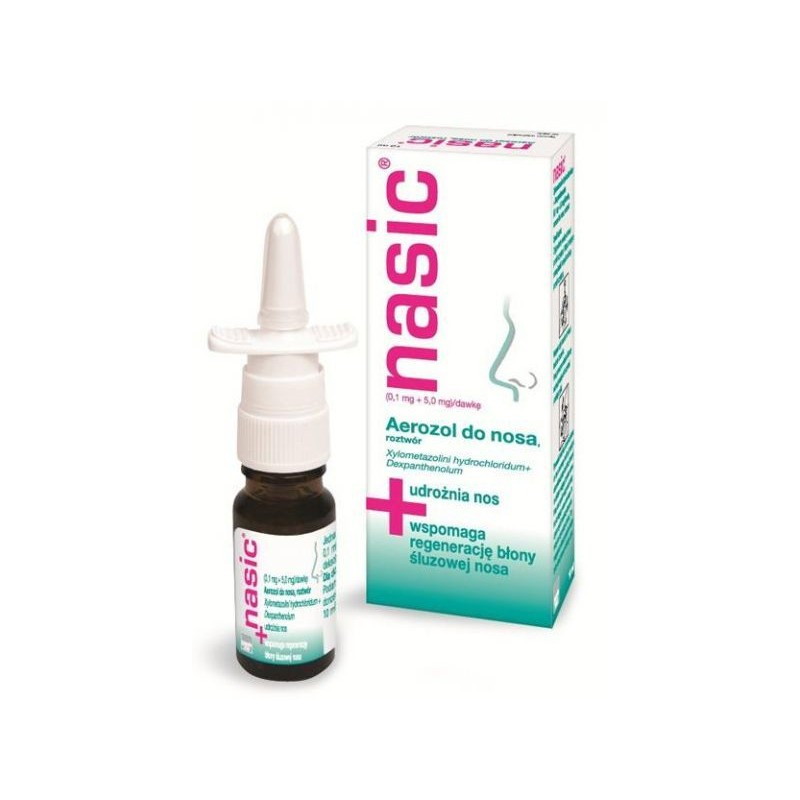 Nasic aerozol do nosa (0,1mg+5mg)/daw, 10 ml