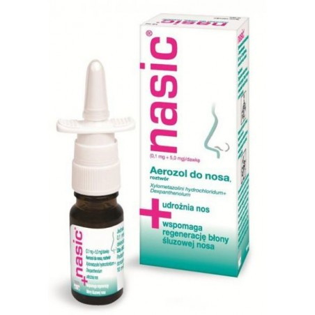 Nasic aerozol do nosa (0,1mg+5mg)/daw, 10 ml