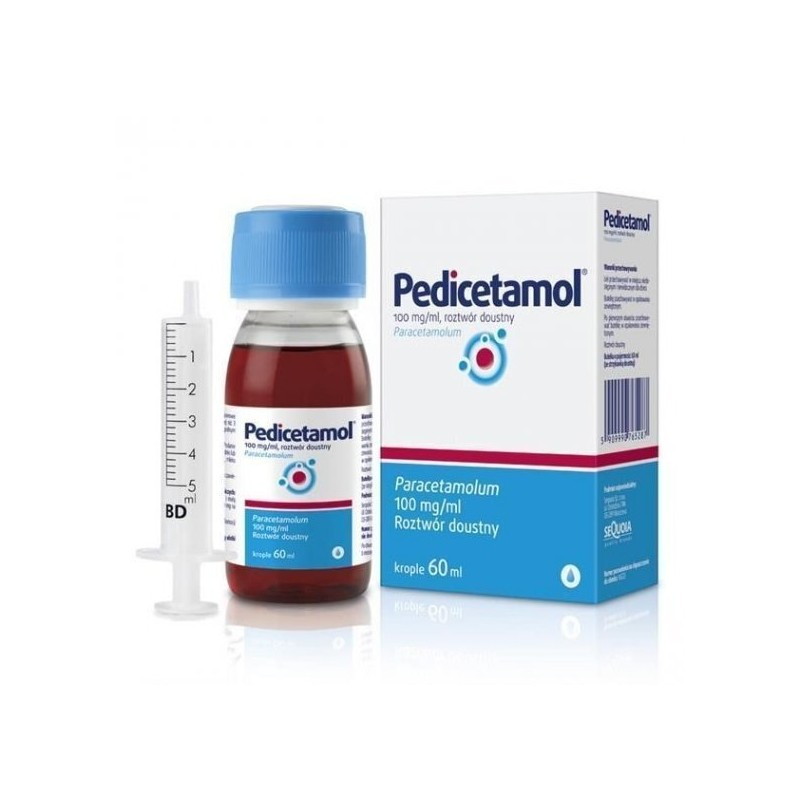 Pedicetamol roztwór doustny 0,1g/ml, 60ml