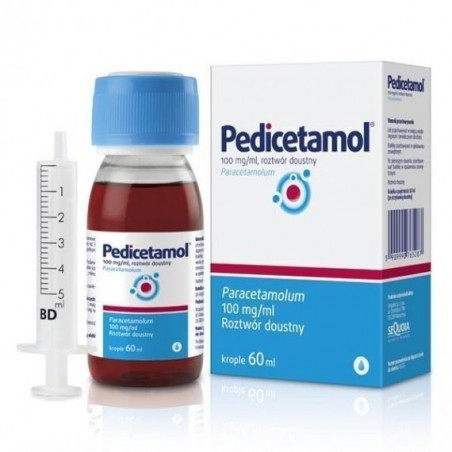 Pedicetamol roztwór doustny 0,1g/ml, 60ml