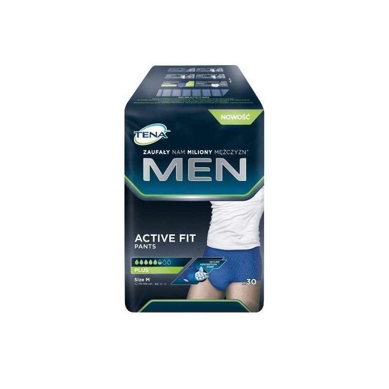 TENA Men pants plus Medium majtki, 30 sztuk