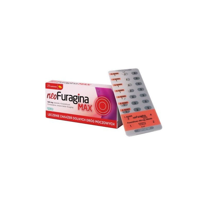 Neofuragina max 0,1 g, 25 tabletek