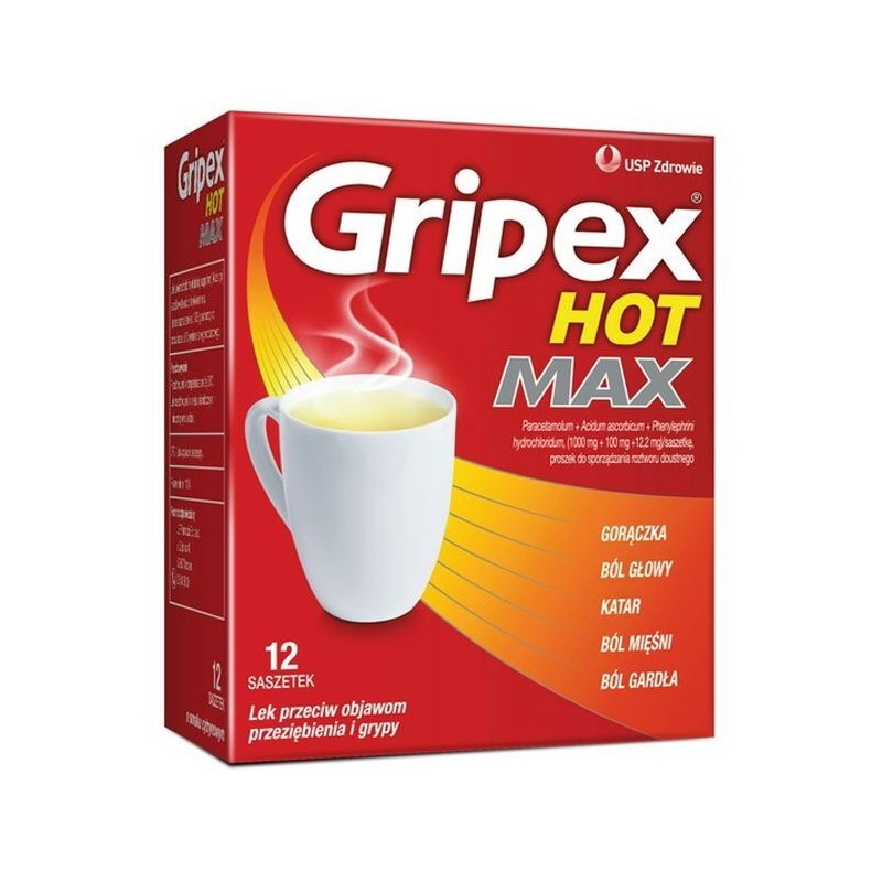 Gripex Hot Max, 12 saszetek