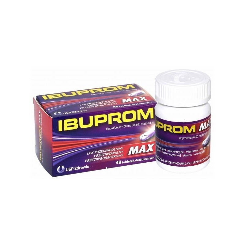 Ibuprom Max 0,4 g, 48 tabletek