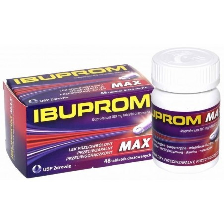 Ibuprom Max 0,4 g, 48 tabletek