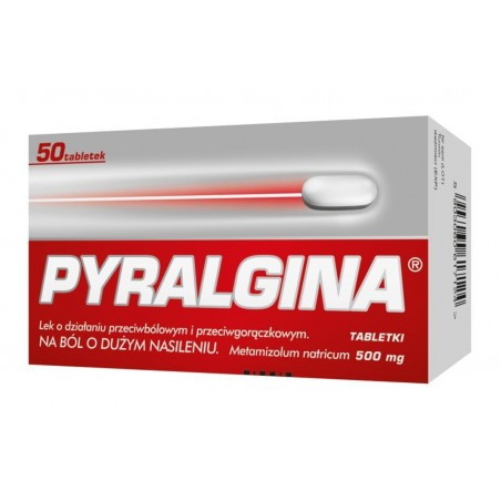 Pyralgina, 500 mg, tabletki, 50 sztuk